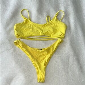 Vibrant Yellow Bikini Set Fashion Nova
